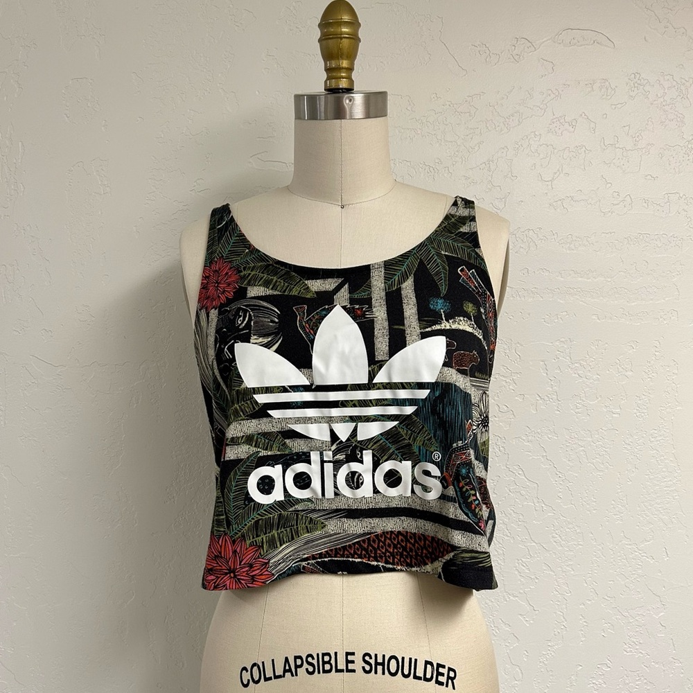 Adidas Women's Jungle Graphic Crop Top